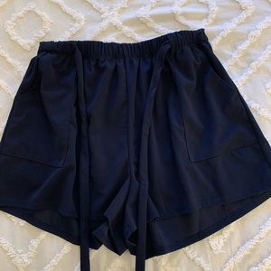Navy Drawstring Shorts
